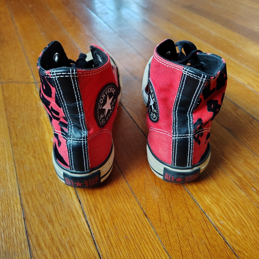 Converse THE CLASH Chuck Taylor Limited Edition 2009 Vintage Red Chucks Womens 8 - Picture 7 of 10